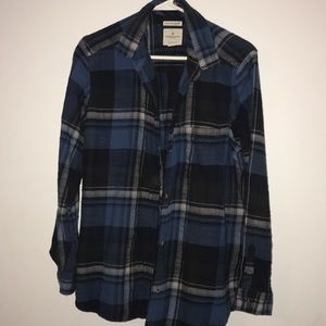 American Eagle Boyfriend Fit Button Up Flannel
